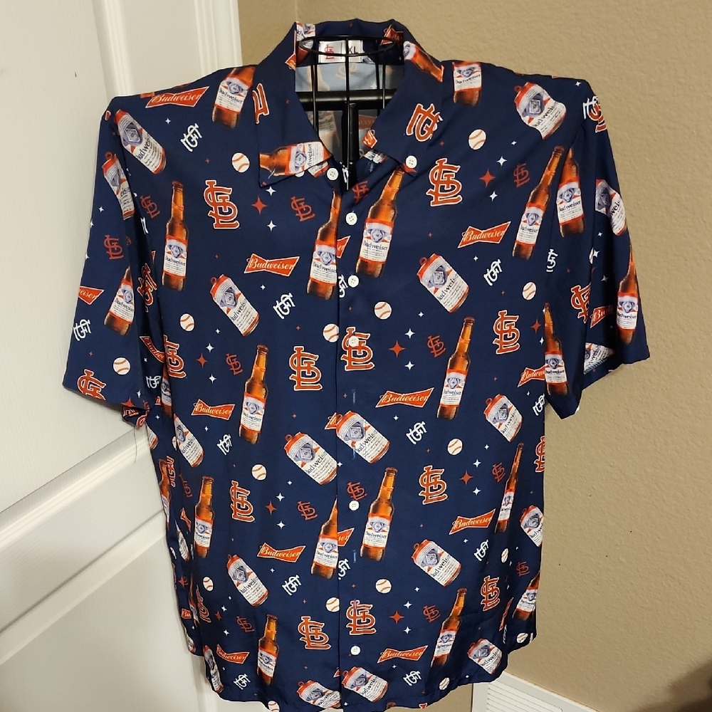 Budweiser x STL Cardinals Button Down